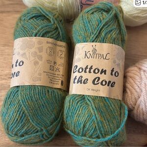 KnitPal Cotton to the Core Yarn in Teal